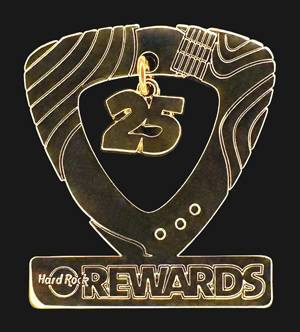 Hard Rock Milestone Rewards 25 Pin