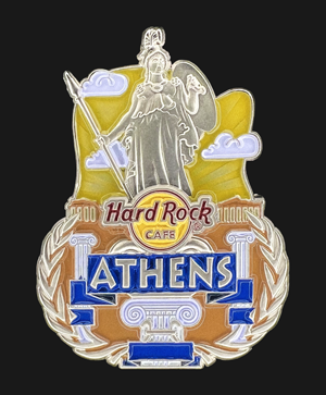 Hard Rock Cafe Athens City Icon Pin