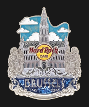 Hard Rock Cafe Brussels City Icon Pin