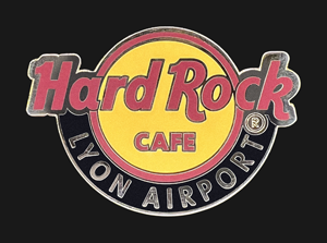 Hard Rock Cafe Lyon Airport Classic Logo Pin