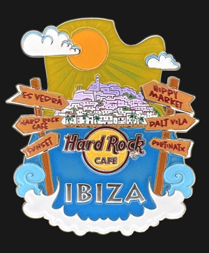 Hard Rock Cafe Ibiza City Icon Pin