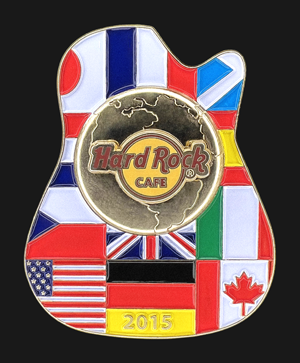 Hard Rock Cafe Flags City Icon Pin