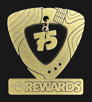Hard Rock Milestone Rewards 75 Pin
