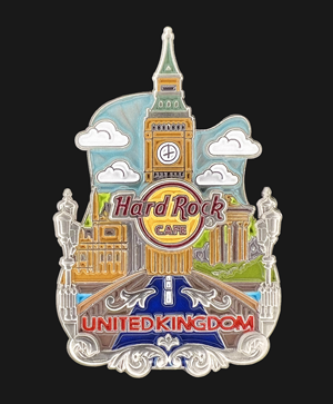 Hard Rock Cafe United Kingdom Country Icon Pin