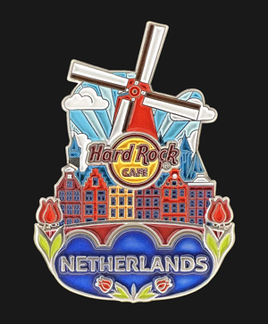 Hard Rock Cafe Netherlands Country Icon Pin