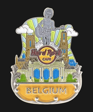 Hard Rock Cafe Belgium Country Icon Pin