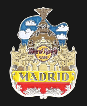 Hard Rock Cafe Madrid City Icon Pin