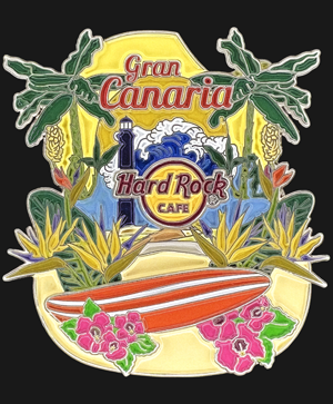 Hard Rock Cafe Gran Canaria City Icon Pin